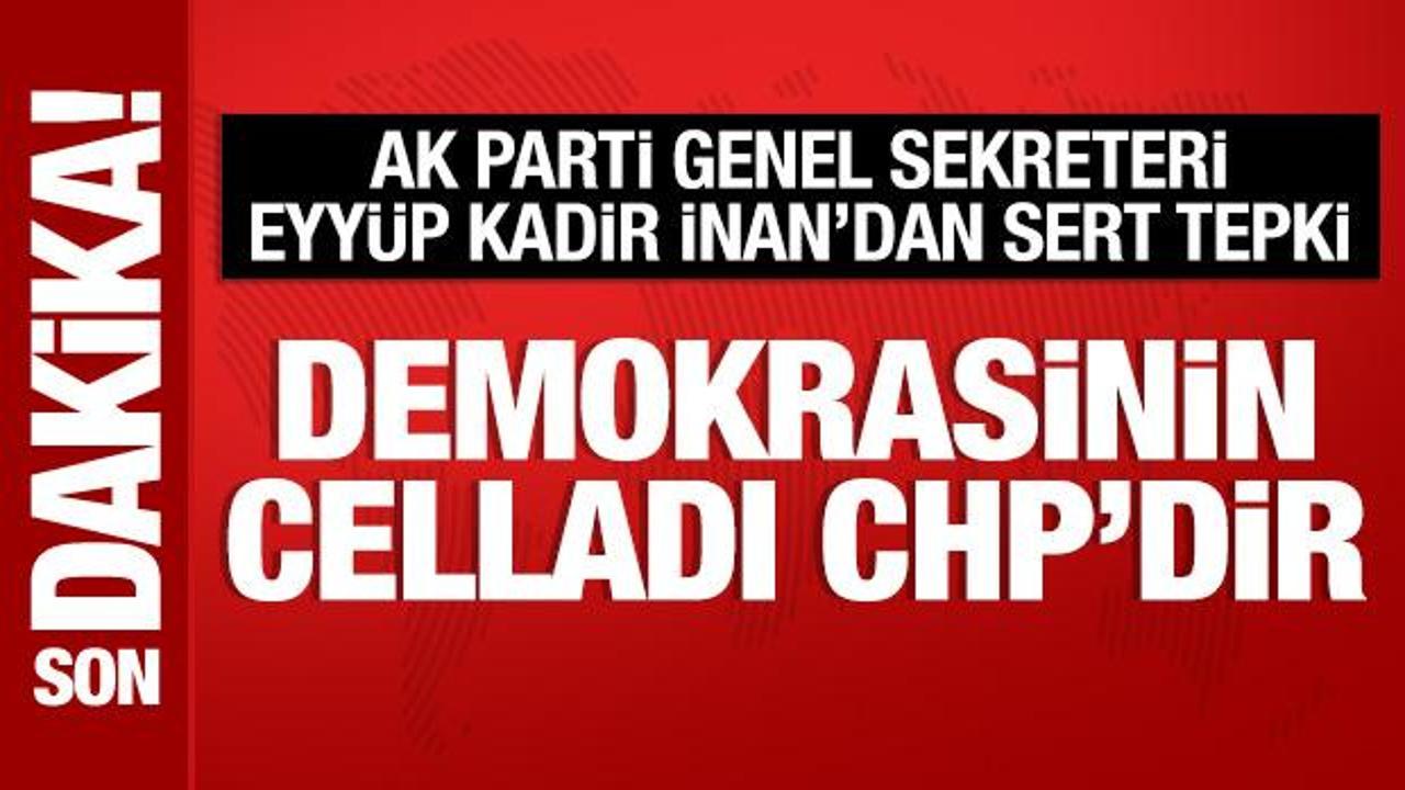 AK Parti Genel Sekreteri Eyyüp Kadir İnan’dan önemli açıklamalar