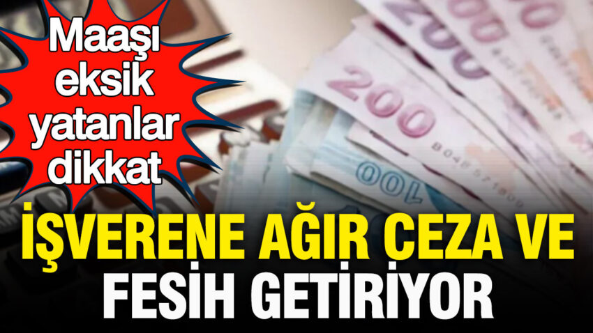 Maasi 1 tl bile eksik yatanlar dikkat sgk uzmani uyardi isverene agir fesih ve wxQyk8Up
